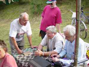 Lucki 17, Igel72, Corado25, Pan23 an ihrer Quad-Station