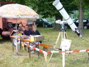 Sonnenflecken konnte man beobchaten.